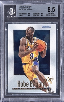 1996-97 Skybox E-X2000 "Credentials" #30 Kobe Bryant Rookie Card (#389/499) – BGS NM-MT+ 8.5